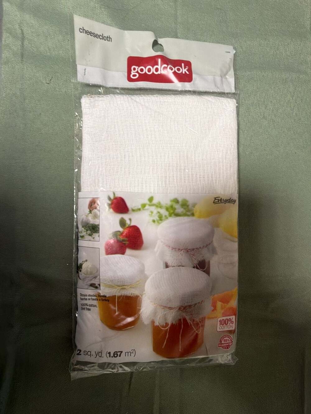 GoodCook Everyday Cheesecloth 100% Cotton 2 Sq. Yd.